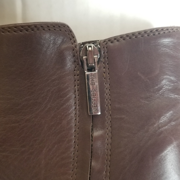 THE SELLER Designer Leather Ankle Boots - Picture 4 of 11